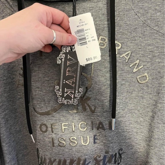 Sweater Karv Grey hoodie - Picture 1 of 2